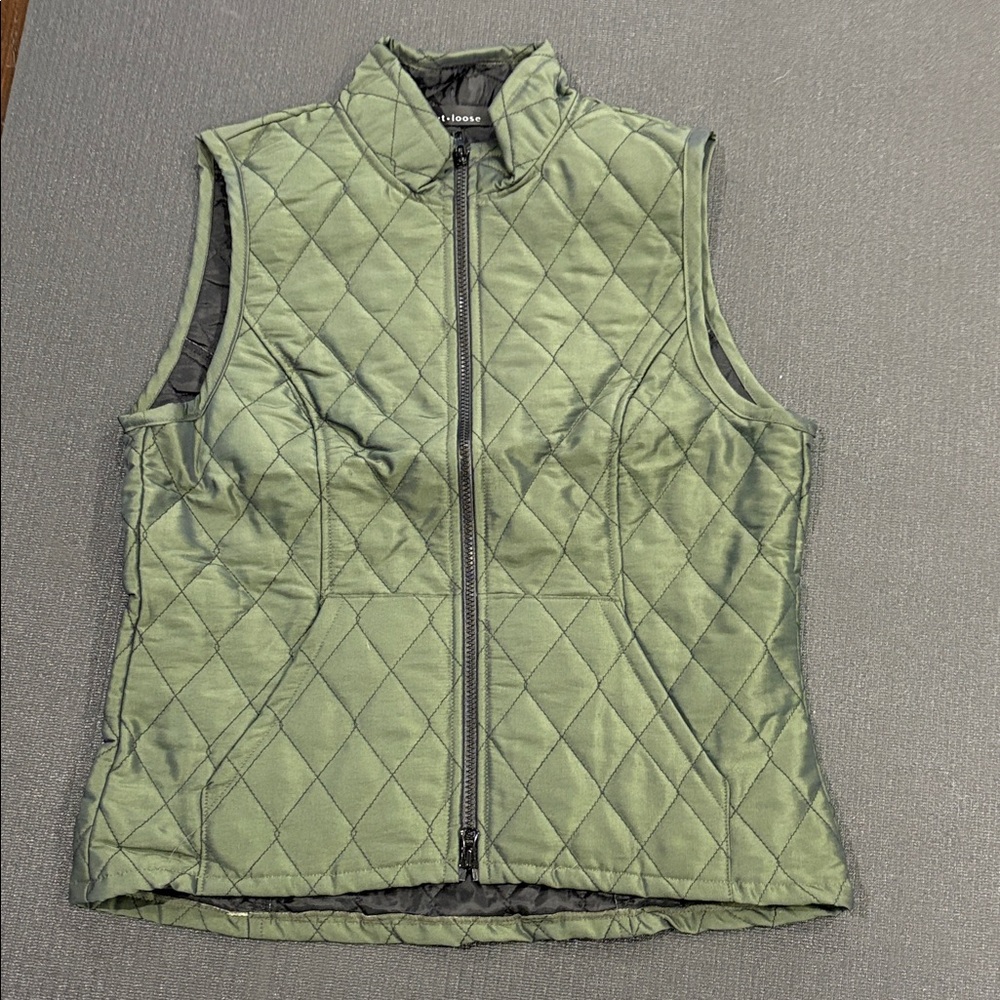 Green Quilted Vest